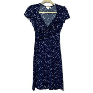Navy Polka Dot Dress Brooklyn Industries